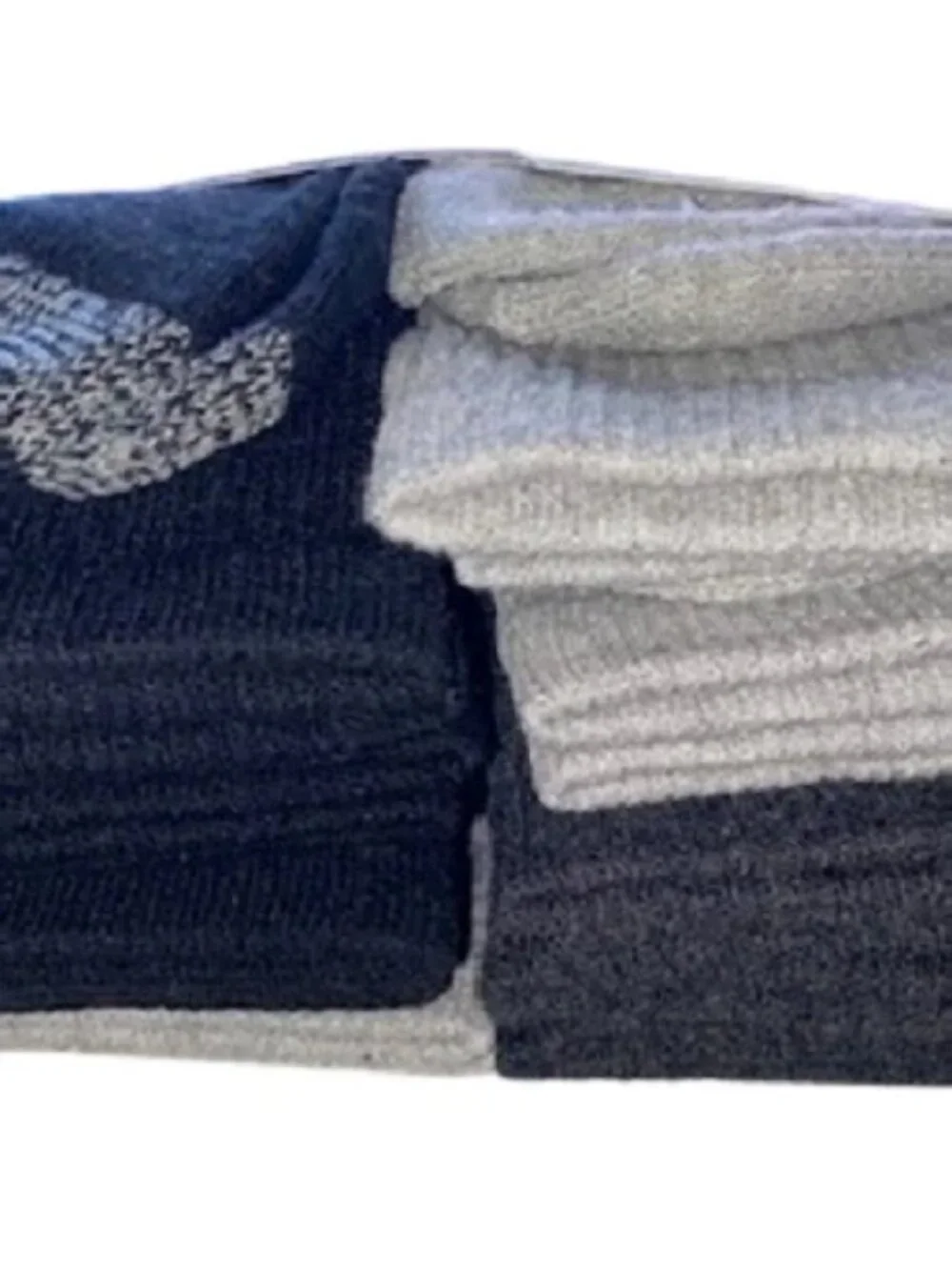 Rockport 10 Pair Men's Black & Gray Men's Full Cushion Crew Socks